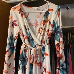 Floral Wrap Dress